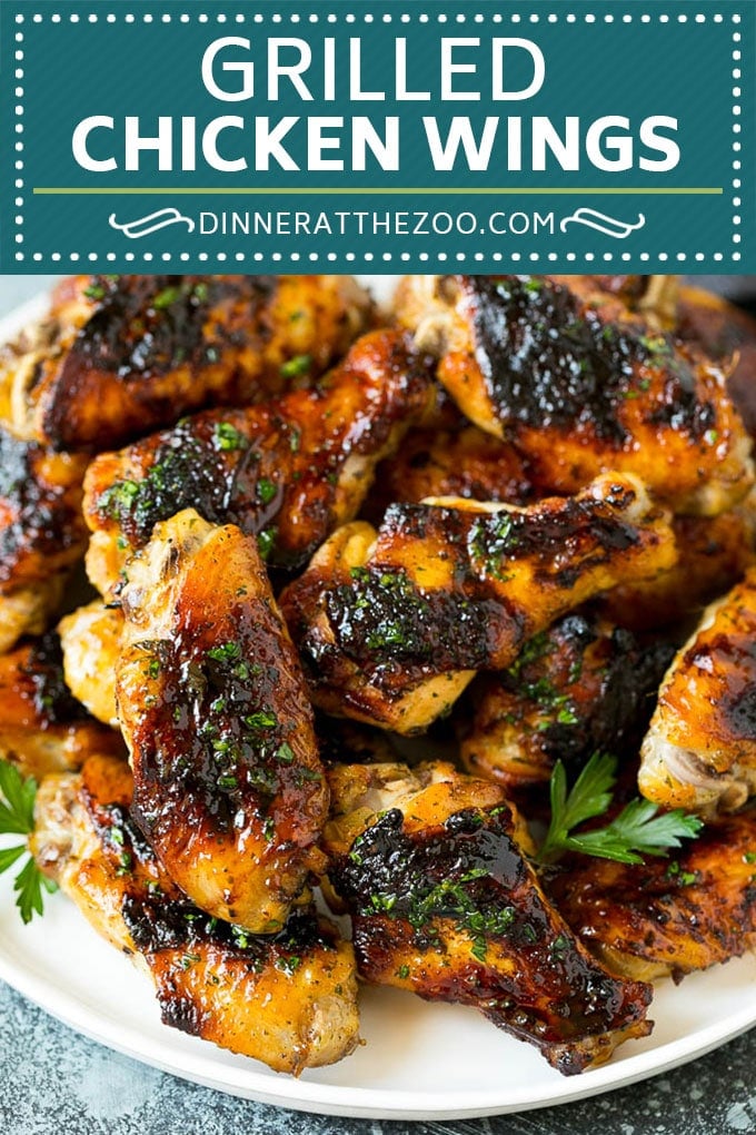 Grilled Chicken Wings | Marinated Chicken Wings | Grilled Chicken #chicken #chickenwings #grilling #marinade #dinner #appetizer #dinneratthezoo