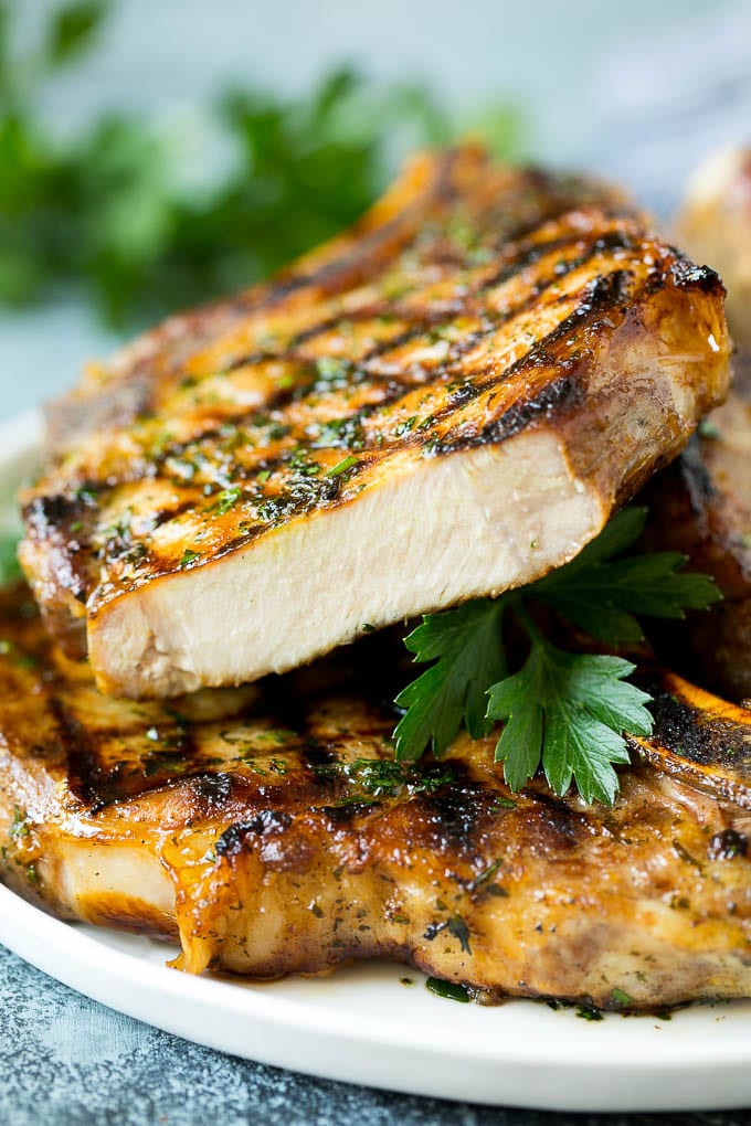 Grilled Pork Chops - Dinner at the Zoo