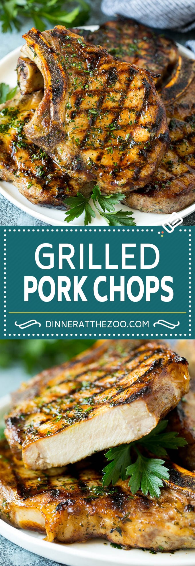 Grilled Pork Chops | Pork Chop Marinade #porkchops #grilling #pork #marinade #dinner #dinneratthezoo
