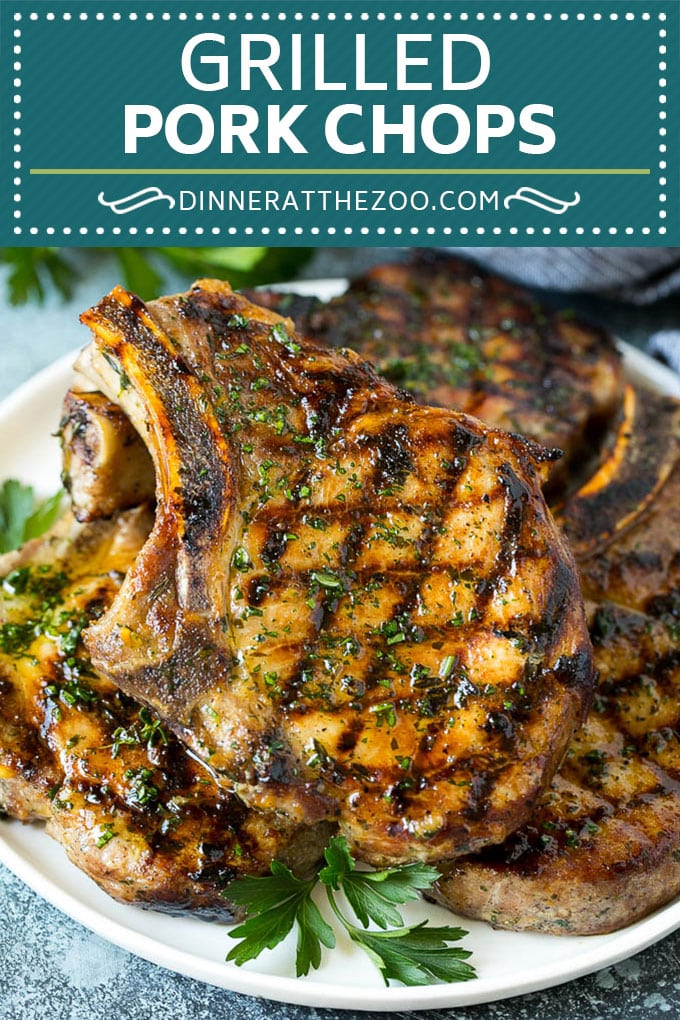 Grilled Pork Chops - Dinner at the Zoo