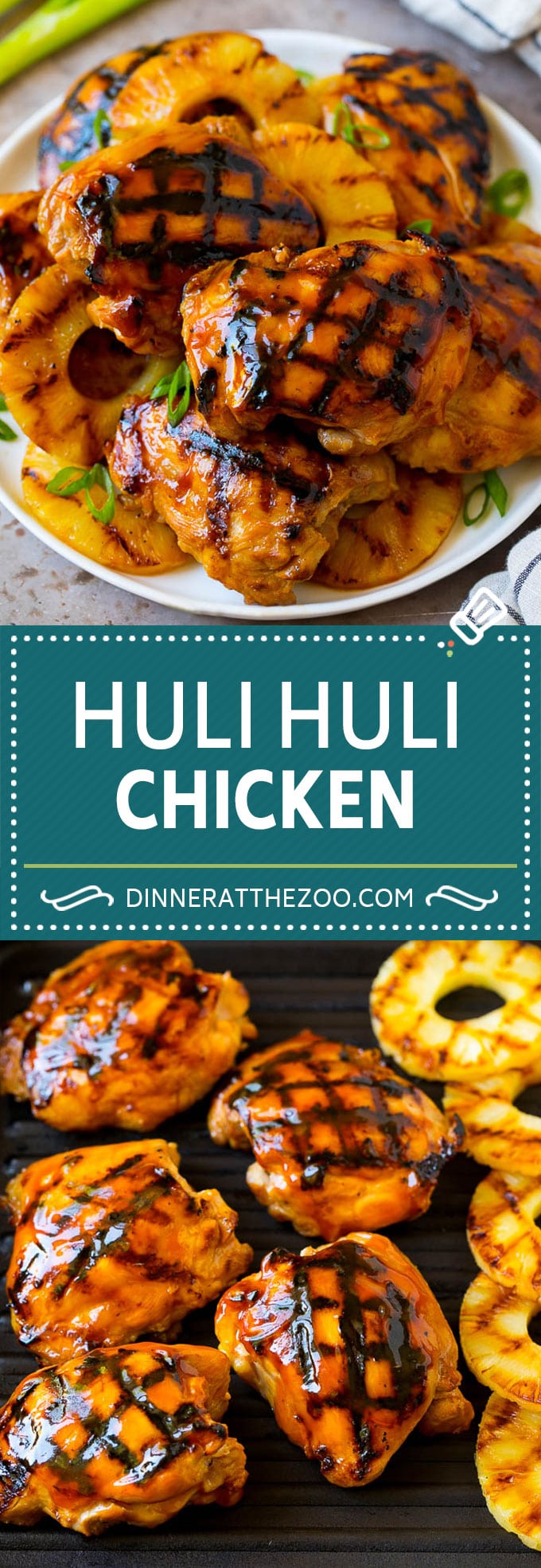 Huli Huli Chicken Recipe | Hawaiian Chicken | Grilled Chicken Thighs #chicken #pineapple #grilling #dinner #dinneratthezoo