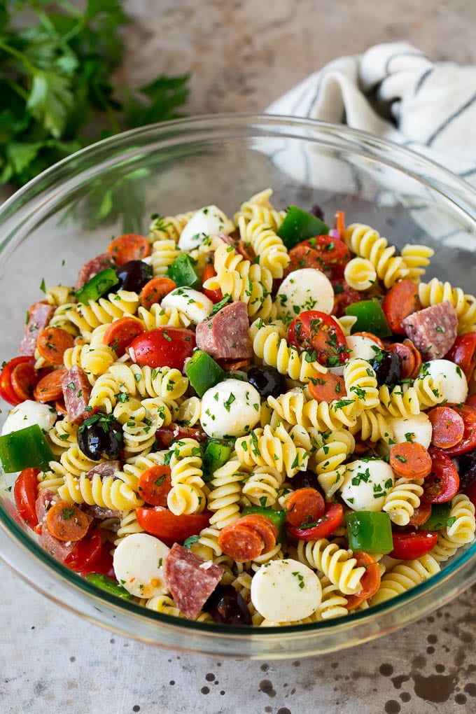 Zesty Pasta Salad Supreme - Baked Broiled and Basted