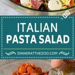 Italian Pasta Salad | Pasta Salad Recipe #pasta #salad #pastasalad #pepperoni #salami #olives #cheese #sidedish #dinneratthezoo
