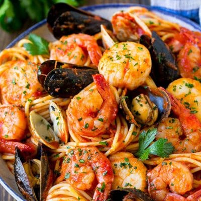 Seafood Pasta Recipe - Dinner at the Zoo