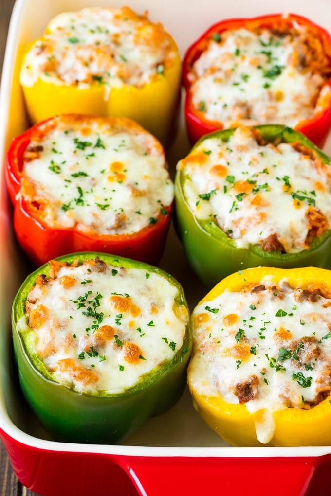 Stuffed Bell Peppers {Easy Recipe!}