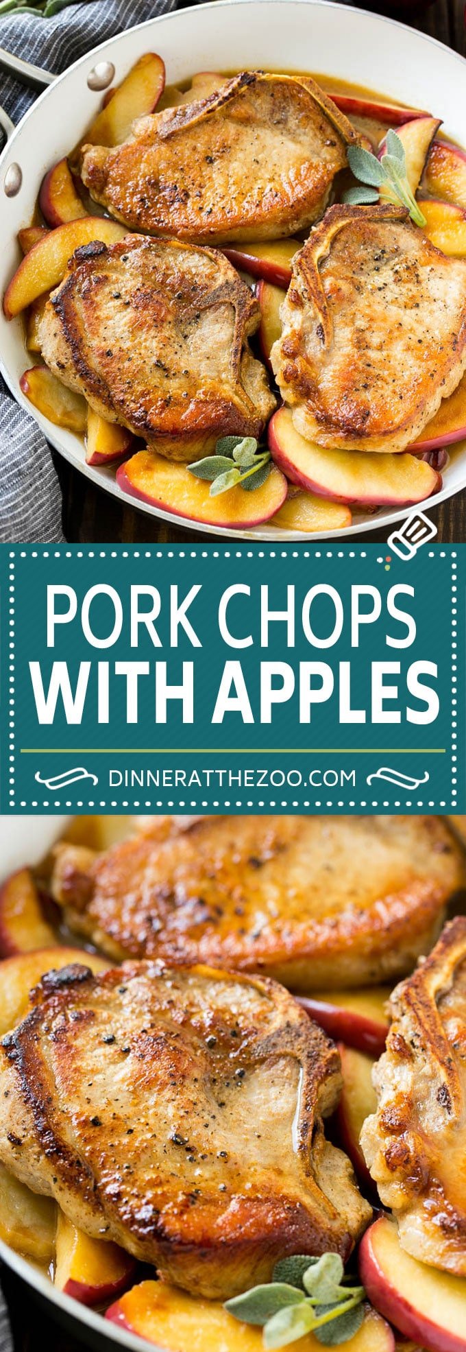 Apple Pork Chops Recipe | Pork Chops with Apples #pork #porkchops #apples #fall #dinner #dinneratthezoo