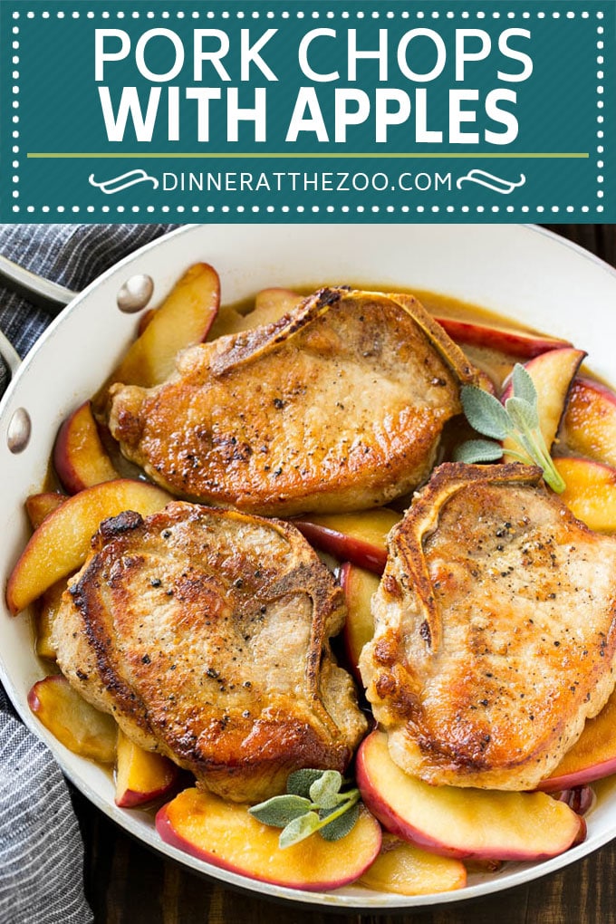 Apple Pork Chops Recipe | Pork Chops with Apples #pork #porkchops #apples #fall #dinner #dinneratthezoo