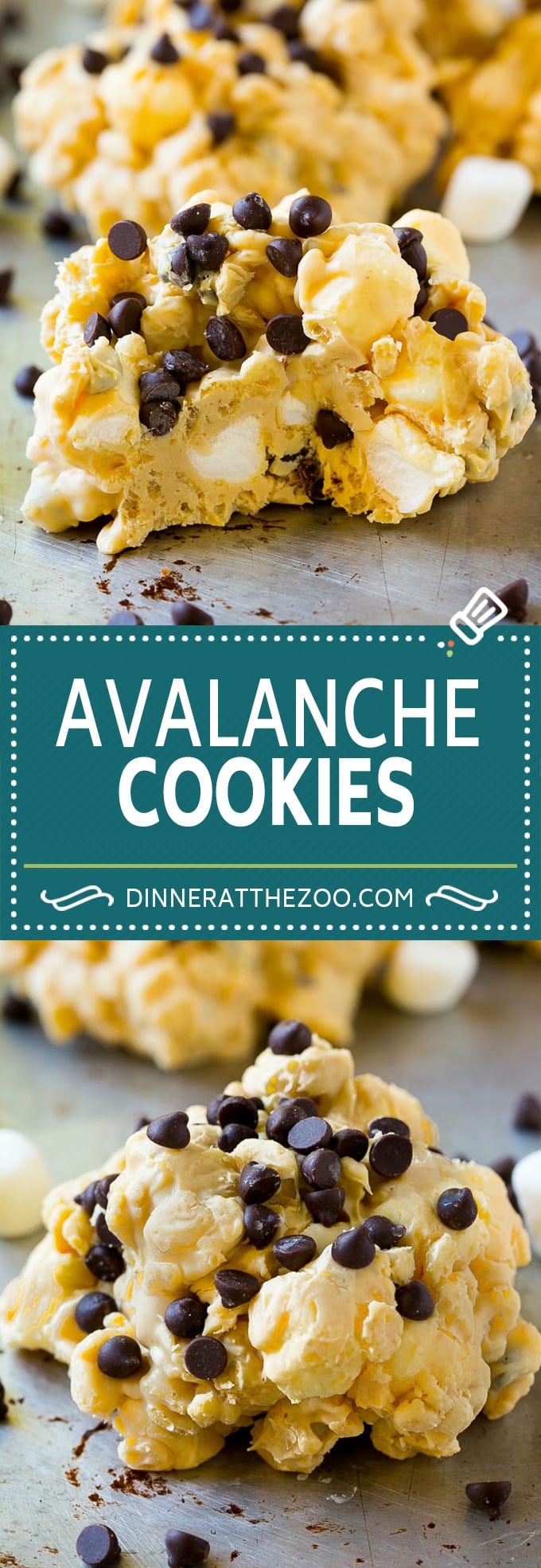 Avalanche Cookies Recipe | No Bake Cookie Recipe | Easy Cookie Recipe | Avalanche Bark #cookies #nobake #peanutbutter #marshmallow #chocolate #dessert #dinneratthezoo