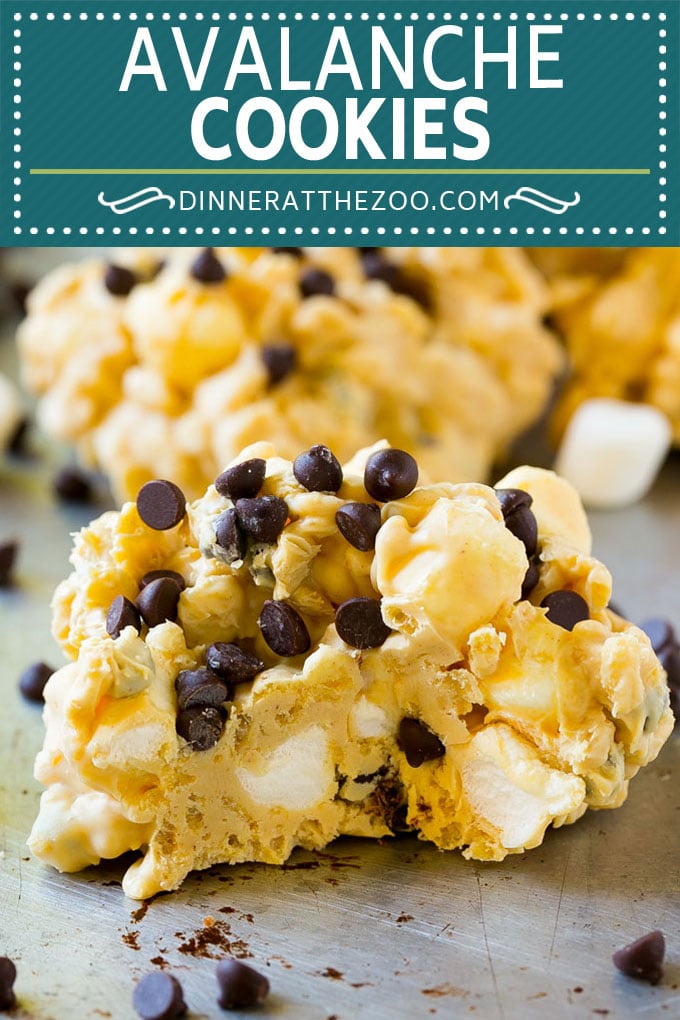 Avalanche Cookies Recipe | No Bake Cookie Recipe | Easy Cookie Recipe | Avalanche Bark #cookies #nobake #peanutbutter #marshmallow #chocolate #dessert #dinneratthezoo