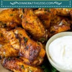 These baked chicken wings are coated in a homemade spice rub, then roasted to crispy perfection.