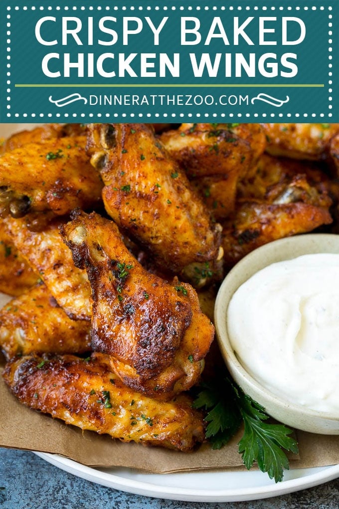 Baked Chicken Wings - Dinner at the Zoo