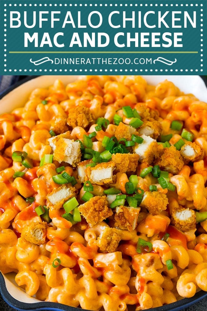 Buffalo Chicken Mac and Cheese Recipe | Spicy Macaroni and Cheese #chicken #buffalochicken #macandcheese #cheese #dinner #pasta #dinneratthezoo