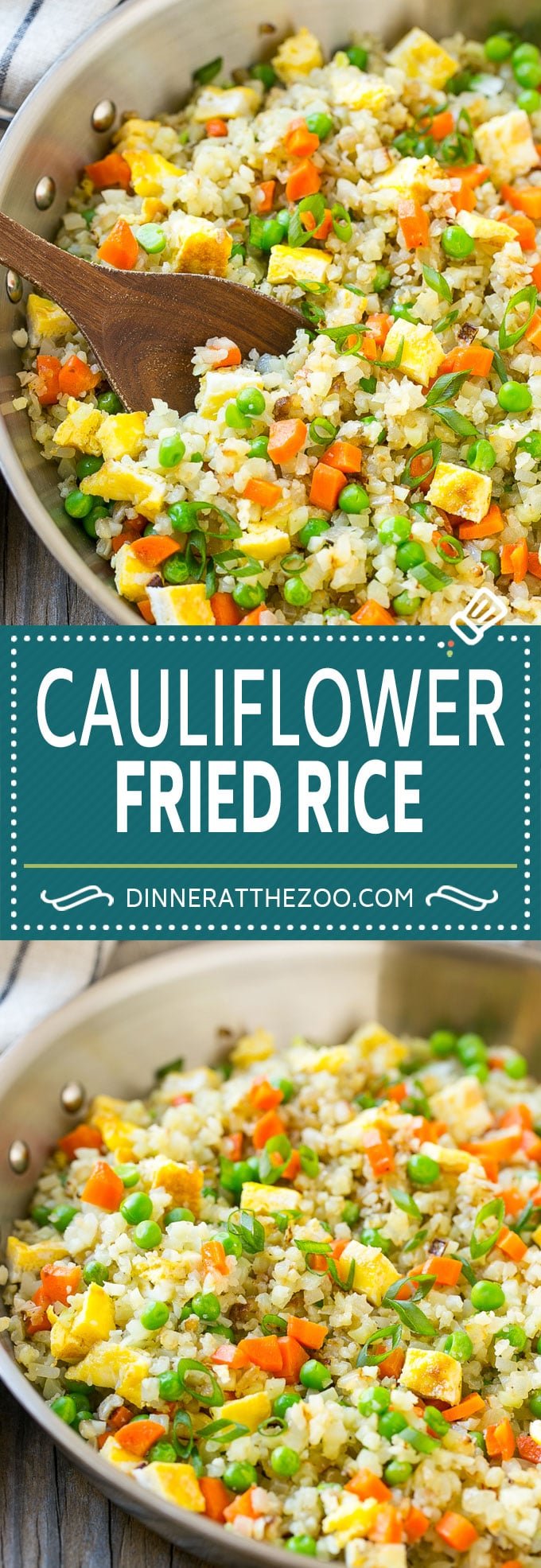 Cauliflower Fried Rice Recipe | Cauliflower Rice #rice #cauliflower #lowcarb #dinner #keto #dinneratthezoo