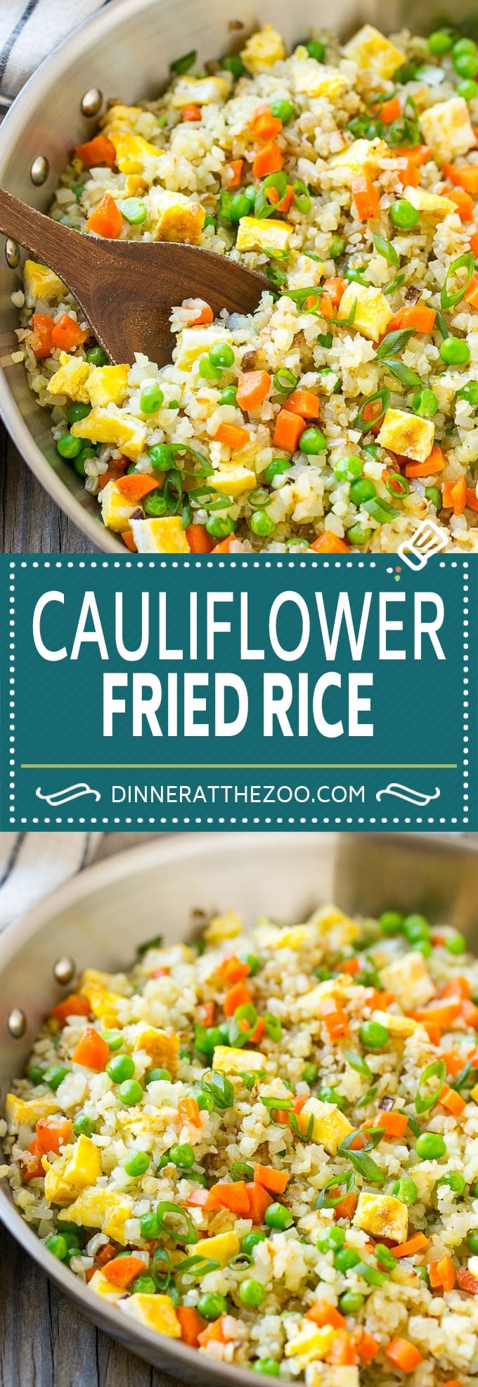 Cauliflower Fried Rice Recipe | Cauliflower Rice #rice #cauliflower #lowcarb #dinner #keto #dinneratthezoo