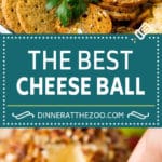 Cheese Ball Recipe #cheese #cheeseball #pecans #appetizer #snack #keto #lowcarb #dinneratthezoo