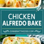 Chicken Alfredo Bake | Baked Pasta #chicken #pasta #cheese #comfortfood #dinner #dinneratthezoo