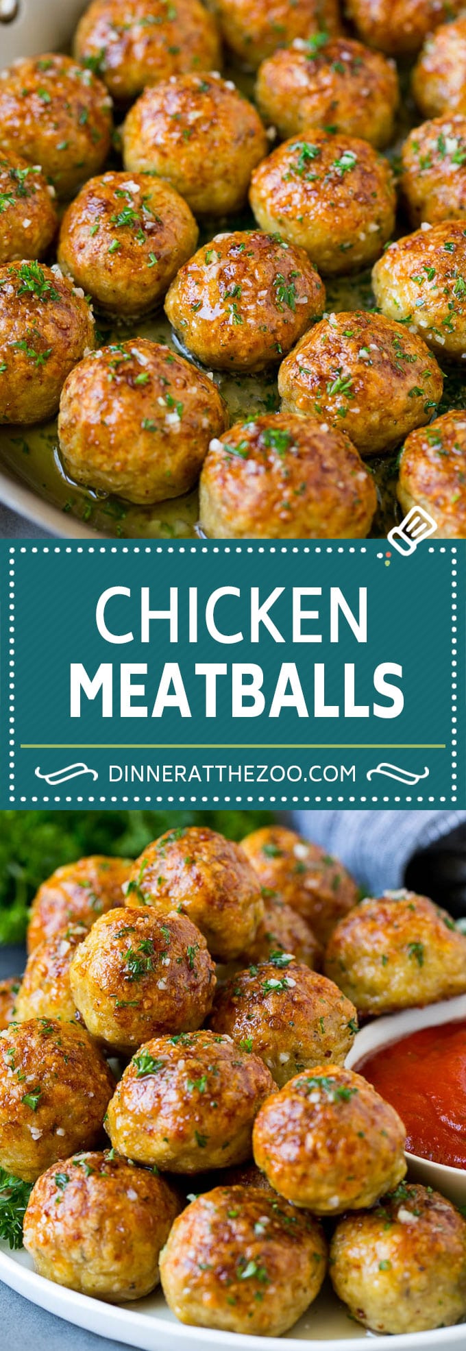 Chicken Meatballs Recipe | Baked Meatballs #chicken #meatballs #dinner #dinneratthezoo #comfortfood