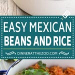 Mexican Beans and Rice Recipe | Pinto Beans | Mexican Rice #rice #beans #dinner #dinneratthezoo