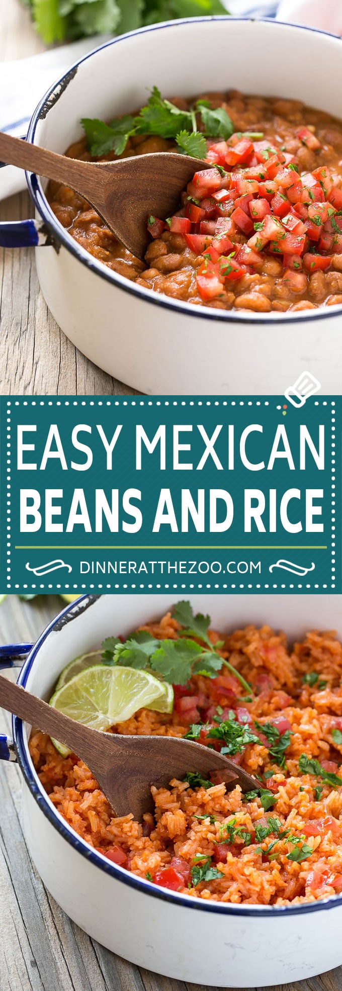 Mexican Beans and Rice Recipe | Pinto Beans | Mexican Rice #rice #beans #dinner #dinneratthezoo