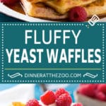 Yeast Waffles Recipe | Homemade Waffles #waffles #breakfast #brunch #dinneratthezoo