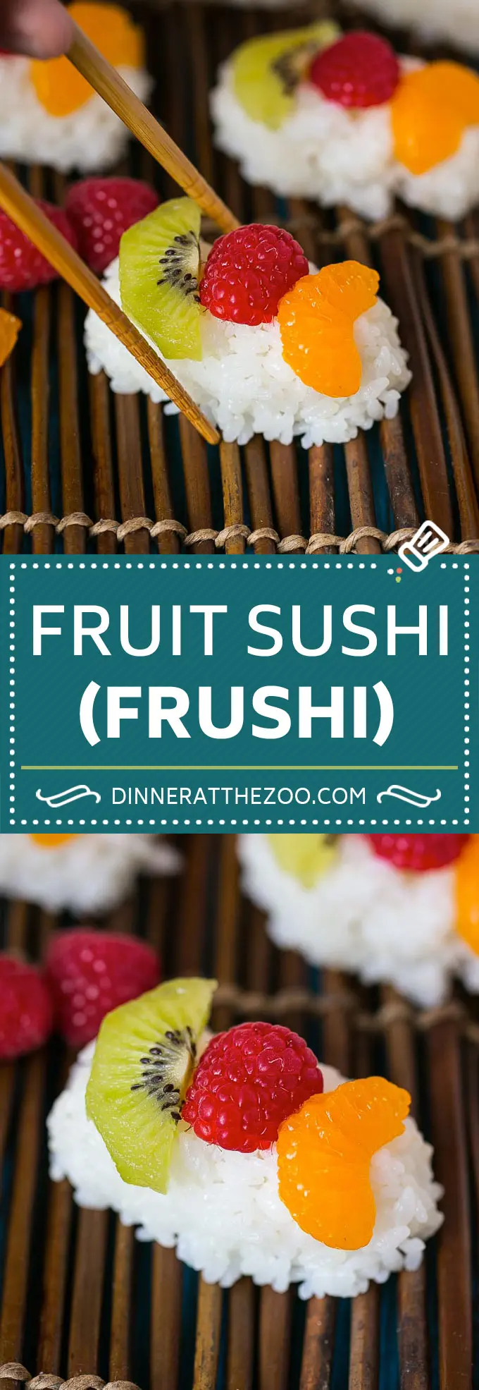 Frugt sushi opskrift | Dessert Sushi #frugt #sushi #snack #dessert #dinneratthezoo