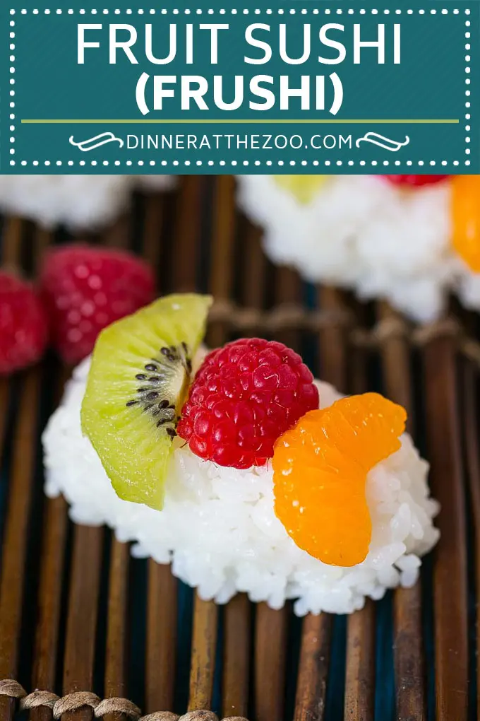 Frukt sushi recept | Dessert Sushi #fruit #sushi #snack #dessert #dinneratthezoo