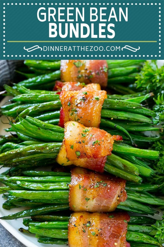 Green Bean Bundles Recipe | Bacon Wrapped Green Beans | Green Beans with Bacon | Green Beans Recipe #bacon #greenbeans #sidedish #dinner #dinneratthezoo