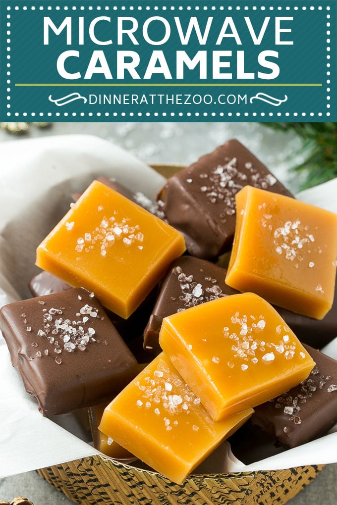 Microwave Caramels Recipe | Homemade Caramels #caramel #candy #dessert #christmas #dinneratthezoo