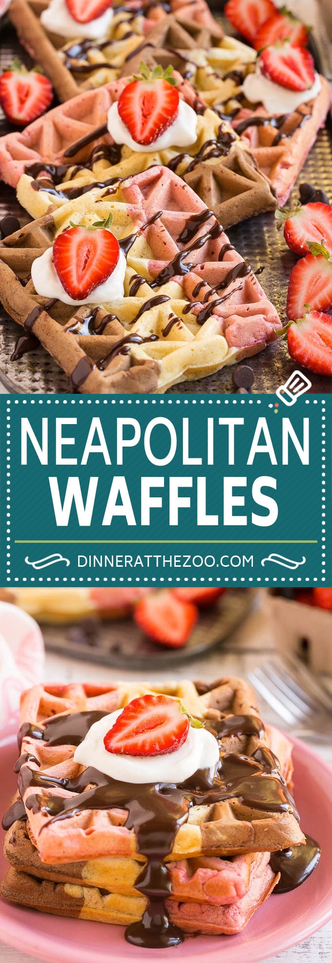 Neapolitan Waffles #waffles #breakfast #dinneratthezoo