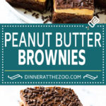 Peanut Butter Brownies Recipe | Layered Brownies | Peanut Butter Truffle Brownies #chocolate #peanutbutter #brownies #dessert #dinneratthezoo
