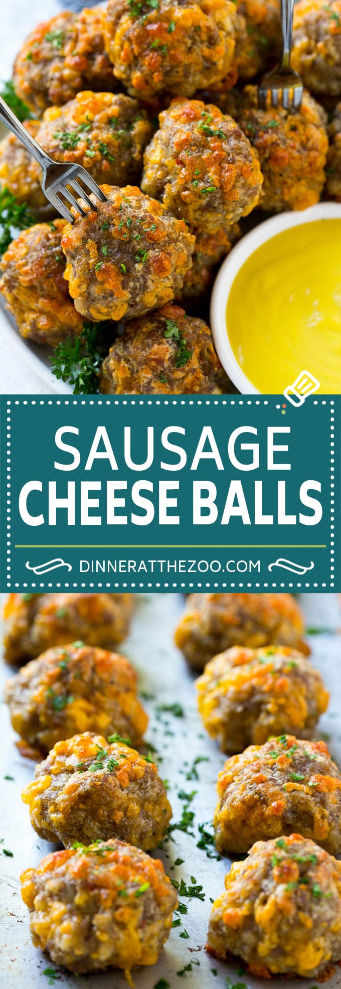 Sausage Cheese Balls Recipe | Sausage Balls Recipe | Bisquick Sausage Balls #sausage #cheese #appetizer #dinneratthezoo