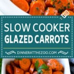 Slow Cooker Glazed Carrots Recipe | Brown Sugar Glazed Carrots | Slow Cooker Carrots #carrots #sidedish #slowcooker #crockpot #dinneratthezoo