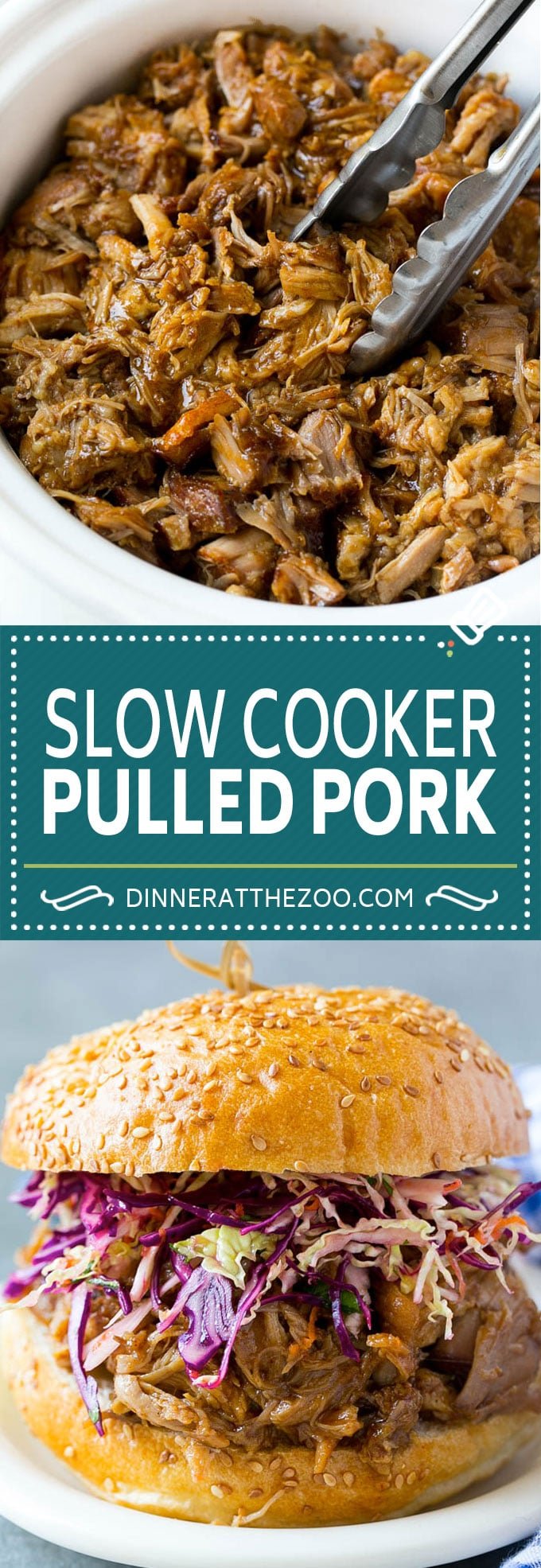 Slow Cooker Pulled Pork Sandwiches Recipe | Slow Cooker Pulled Pork | Crockpot Pulled Pork | Slow Cooker Sandwich #pork #slowcooker #crockpot #sandwich #dinner #dinneratthezoo