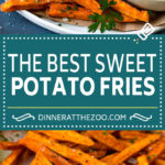 Sweet Potato Fries Recipe | Baked Sweet Potato Fries | Homemade Fries #fries #sweetpotato #sidedish #frenchfries #dinner #dinneratthezoo
