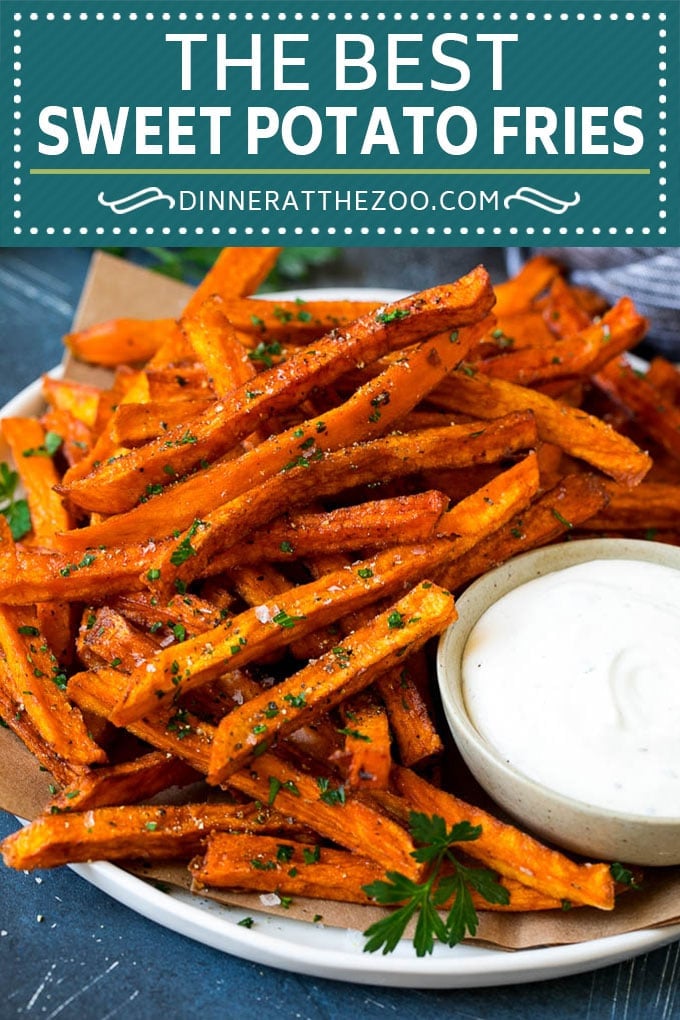 Sweet Potato Fries Recipe | Baked Sweet Potato Fries | Homemade Fries #fries #sweetpotato #sidedish #frenchfries #dinner #dinneratthezoo