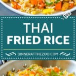 Thai Fried Rice Recipe | Chicken Fried Rice #rice #chicken #friedrice #thaifood #stirfry #dinner #dinneratthezoo