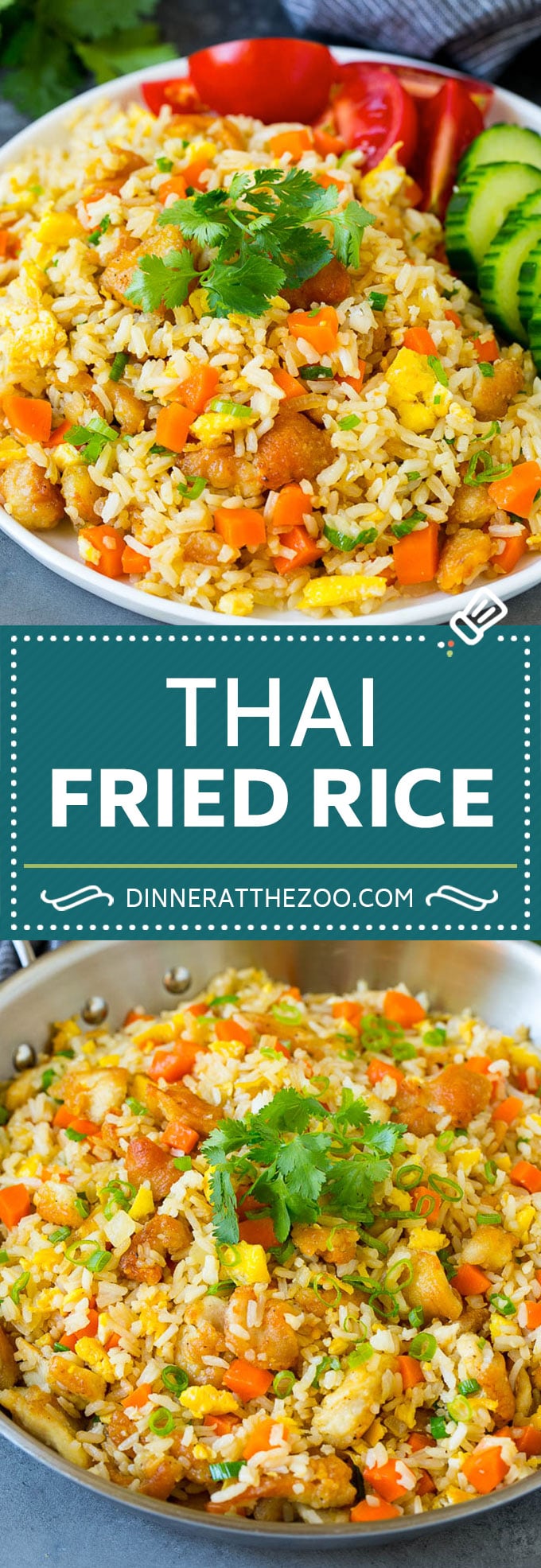 Thai Fried Rice Recipe | Chicken Fried Rice #rice #chicken #friedrice #thaifood #stirfry #dinner #dinneratthezoo