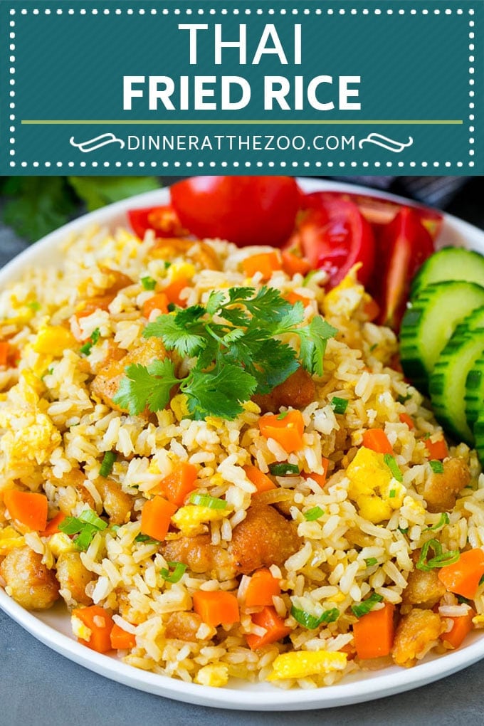 Thai Fried Rice Recipe | Chicken Fried Rice #rice #chicken #friedrice #thaifood #stirfry #dinner #dinneratthezoo