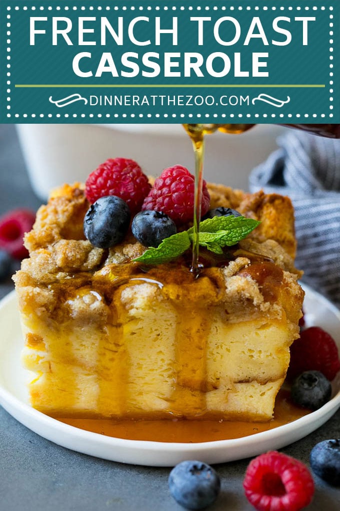 French Toast Casserole Recipe | French Toast Bake #frenchtoast #casserole #breakfast #brunch #dinneratthezoo #bread