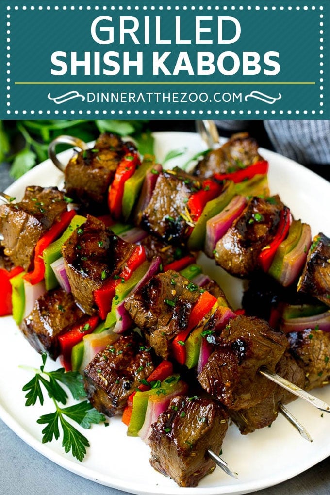 Beef Shish Kabobs Recipe | Beef Kabobs #grilling #beef #steak #dinner #dinneratthezoo #peppers