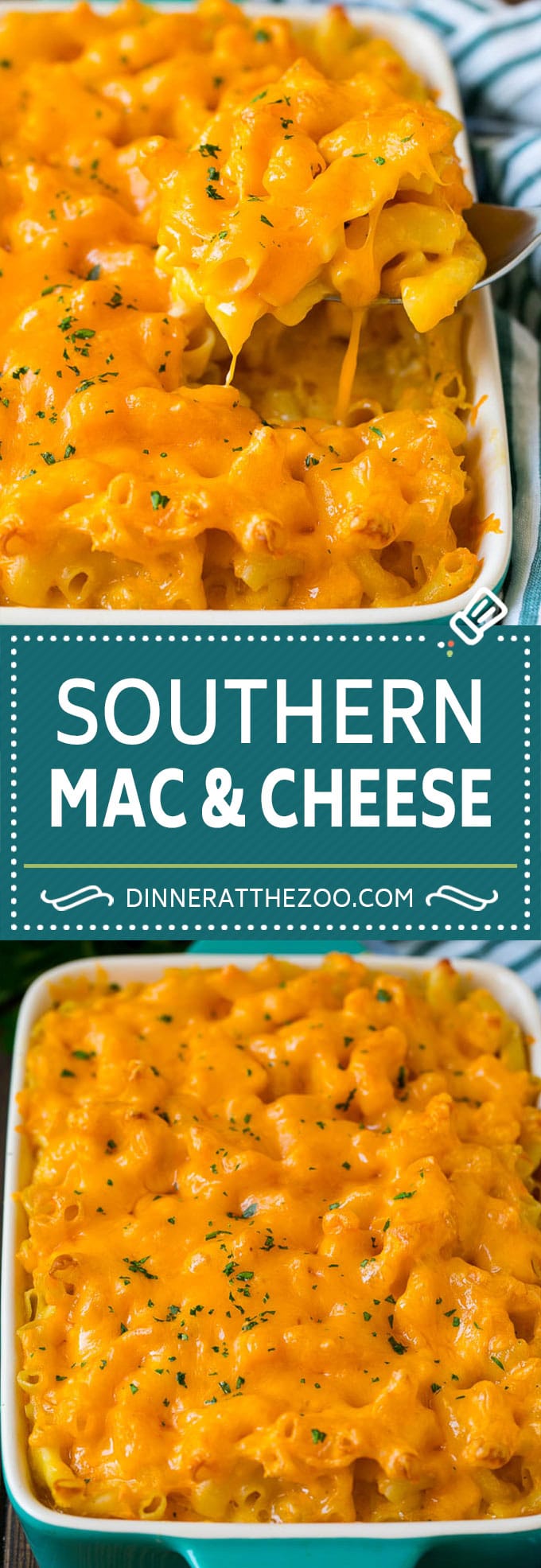 Southern Mac and Cheese | Baked Macaroni and Cheese #pasta #macandcheese #dinner #comfortfood #cheese #dinneratthezoo