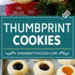 Thumbprint Cookies | Sugar Cookies #cookies #baking #christmas #dessert #dinneratthezoo