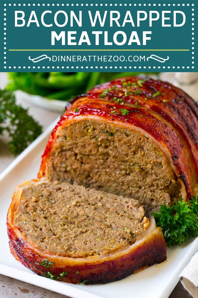 Bacon Wrapped Meatloaf Recipe | Beef Meatloaf #meatloaf #beef #groundbeef #bacon #dinner #dinneratthezoo
