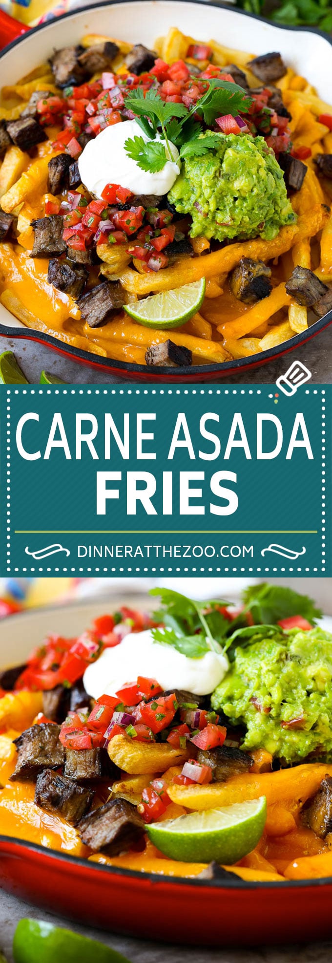 Carne Asada Fries Recipe | Steak Fries #fries #frenchfries #steak #salsa #avocado #cheese #dinner #appetizer #dinneratthezoo