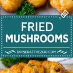 Fried Mushrooms Recipe #mushrooms #appetizer #snack #dinneratthezoo