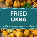 Fried Okra Recipe #okra #appetizer #sidedish #dinneratthezoo