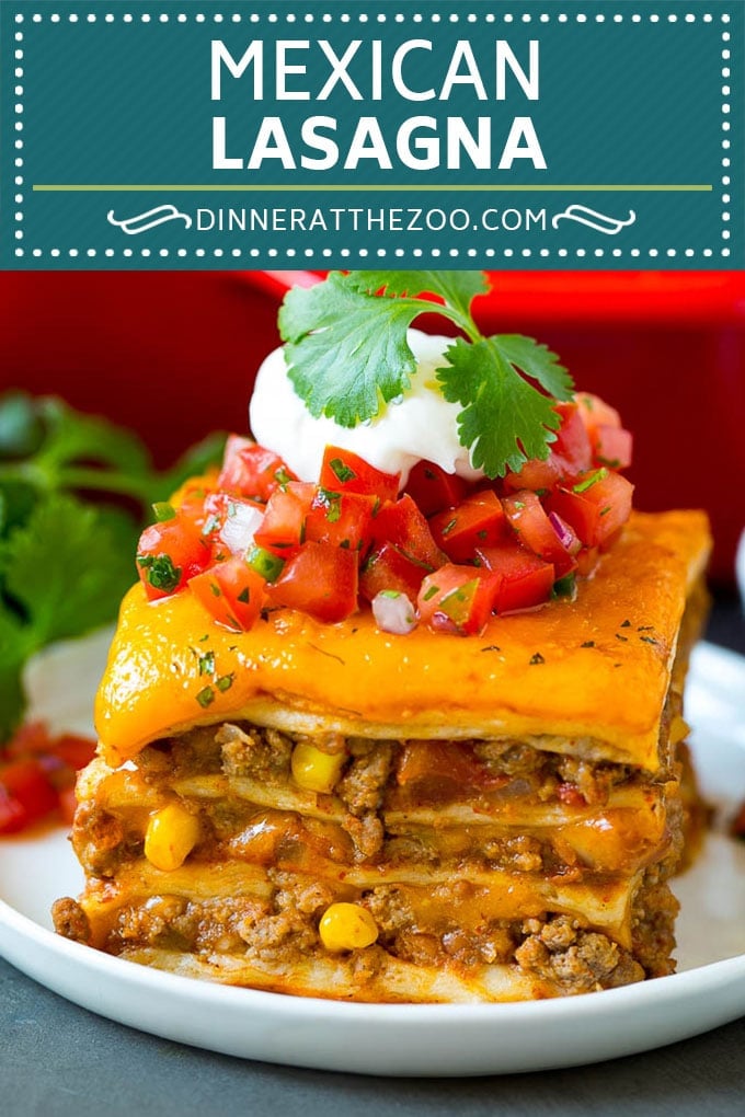 Mexican Lasagna Recipe | Mexican Casserole #mexican #lasagna #groundbeef #beans #dinner #cheese #dinneratthezoo