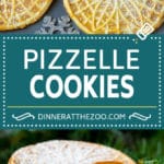 Pizzelle Cookies Recipe #cookies #baking #dessert #christmas #dinneratthezoo