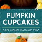 Pumpkin Cupcakes Recipe | Pumpkin Cake #cake #cupcakes #pumpkin #frosting #baking #fall #thanksgiving #dinneratthezoo