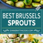 Sauteed Brussels Sprouts Recipe | Brussels Sprouts Side Dish #brusselssprouts #sprouts #veggies #sidedish #garlic #vegetarian #dinner #dinneratthezoo